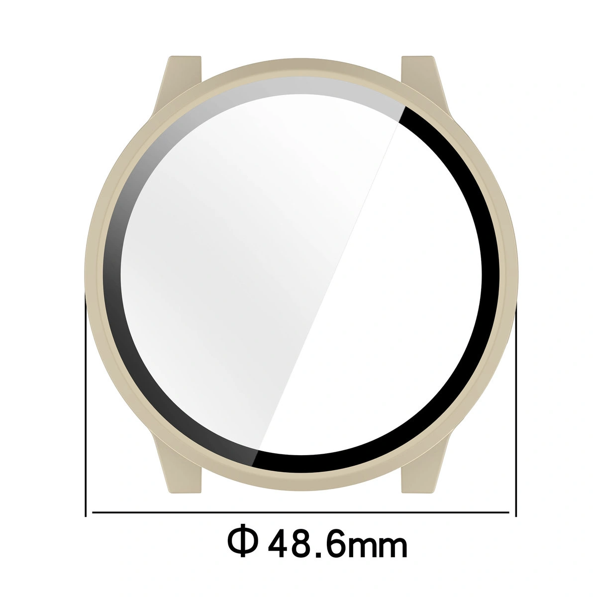 Wymiary etui Bizon Case Watch Adamo do Garmin Venu 4 45 mm